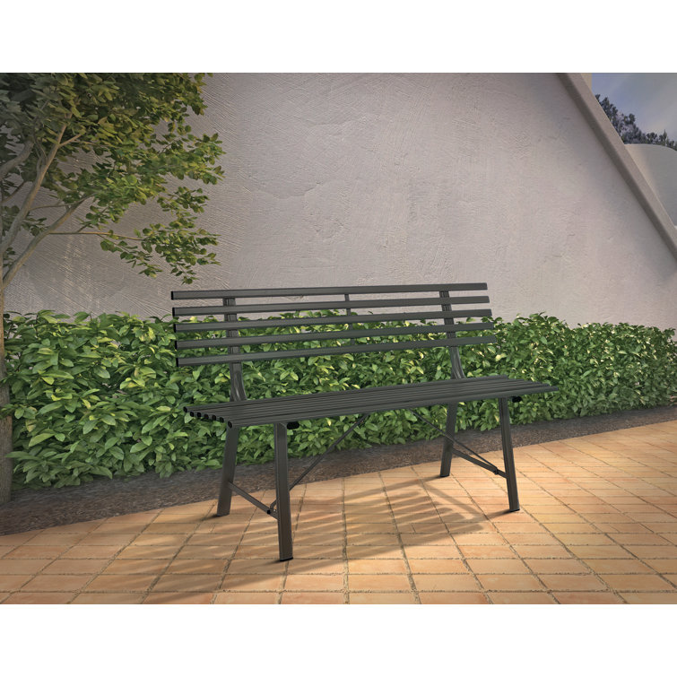 Woodard Baker Metal Garden Bench Wayfair